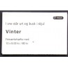 Danmark frimærkehæfte 2012 Vinter. AFA nr. S214