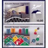 2015. 10,00-26,00 Kr. Grønlandsk arkitektur II. AFA nr. 711-12 postfrisk postfrisk  stemplet FDC