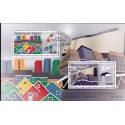 2015. 10,00-26,00 Kr. Grønlandsk arkitektur II i miniark AFA nr. 713 postfrisk  stemplet FDC