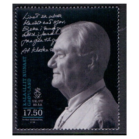 2014. 17,50 Kr. Prinsgemalen 80 år. AFA nr. 679 postfrisk stemplet