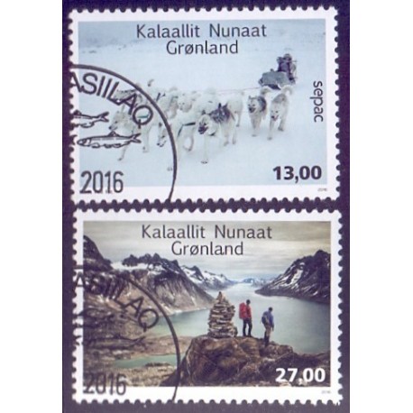 2016, 13,00-27,00 Kr. SEPAC Årstider. AFA nr. 723-24 postfrisk  stemplet FDC