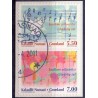 2006. 5,50-7,00 Kr. julefrimærker, fra hæfte. AFA nr. 480E-1E postfrisk stemplet