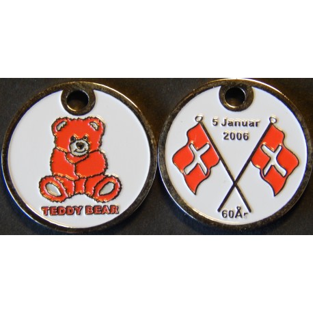 Vognpolet/coincart "Teddy Bear " 10kr. str.
