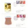 1981. Suppleringsværdier, AFA nr. 719-24 på  FDC med enkeltmærke , 4-blok
