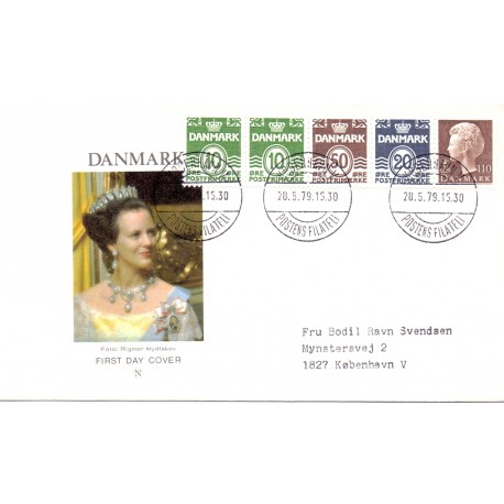 1979. FDC med hæftesammentryk HS2