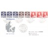 1985. FDC med hæftesammentryk HS9
