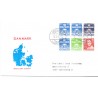 1990. FDC med hæftesammentryk HS14-15  (enkelt)