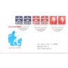 1991. FDC med hæftesammentryk HS16  (enkelt)