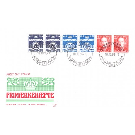 1996. FDC med hæftesammentryk HS18 
