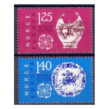 Norge. 1976. Europamærker / CEPT. AFA nr. 738-39 ** stemplet postfrisk FDC