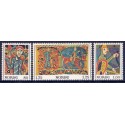 Norge. 1976. Julefrimæreker. AFA nr. 748-50 ** stemplet postfrisk FDC