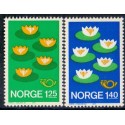Norge. 1977. Fællesnordisk udgave. AFA nr. 751-52 ** stemplet postfrisk FDC