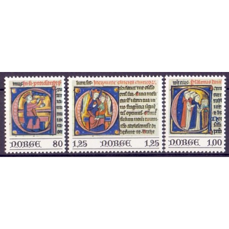 Norge. 1977. Julefrimærker. AFA nr. 769-71 ** stemplet postfrisk FDC