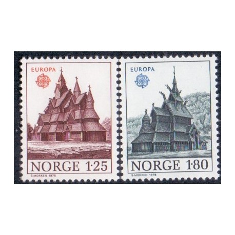 Norge. 1978. Europamærker / CEPT. AFA nr. 783-84 ** stemplet postfrisk FDC