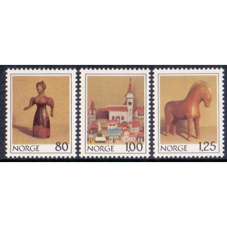 Norge. 1978. Julefrimærekr. AFA nr. 801-03 ** stemplet postfrisk FDC