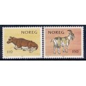 Norge. 1981. Mælkeproducenter.  AFA nr. 842-43 ** stemplet postfrisk FDC