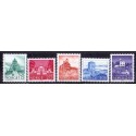 Norge. 1982. Brugsudgave.  AFA nr. 863-67 ** stemplet postfrisk FDC