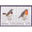 Norge. 1982. Fugle, i parstykke. AFA nr. 868-69 ** stemplet postfrisk FDC