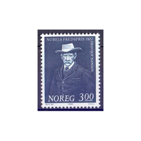 Norge. 1982. Nobel fredspris 1922. AFA nr. 882 ** stemplet postfrisk FDC