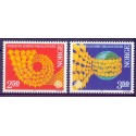 Norge. 1983. Verdenskommunikationsår. AFA nr. 895-96 **  stemplet postfrisk FDC