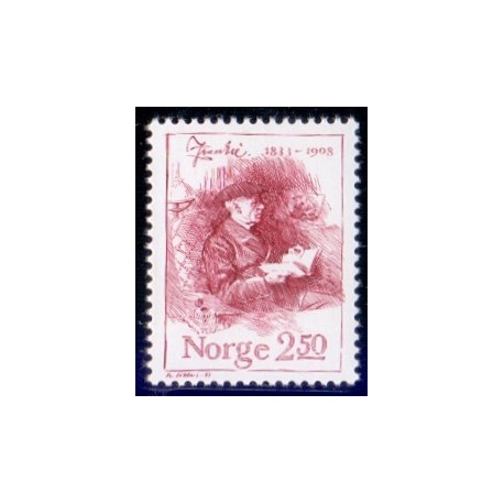 Norge. 1983. Jonas Lies fødsel. AFA nr. 898 ** stemplet postfrisk FDC