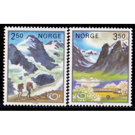 Norge. 1983. Fællesnordisk udgave. AFA nr. 889-90 ** stemplet postfrisk FDC