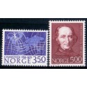 Norge. 1984. Christopher Hansteens fødsel. AFA nr. 910-11 ** stemplet postfrisk FDC