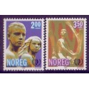 Norge. 1985. FN's Inter. Ungdomsår . AFA nr. 932-33 ** stemplet postfrisk FDC