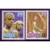 Norge. 1985. FN's Inter. Ungdomsår . AFA nr. 932-33 ** stemplet postfrisk FDC