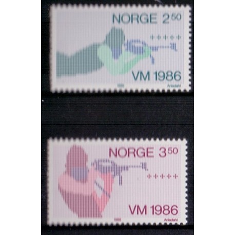 Norge. 1986. VM i skiskydning AFA nr. 945-46 ** stemplet postfrisk FDC