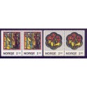 Norge. 1986.  Julemærker i parstykker. AFA nr. 960Cv-61Ch ** stemplet postfrisk FDC