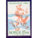 Norge. 1986.  International fredsår. AFA nr. 962  ** stemplet postfrisk FDC