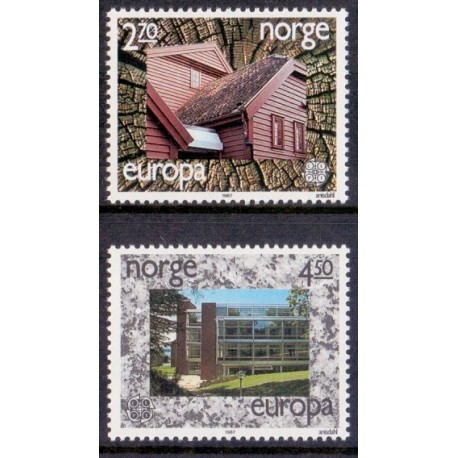 Norge. 1987.  Europamærker / CEPT. AFA nr. 967-68 ** stemplet postfrisk FDC