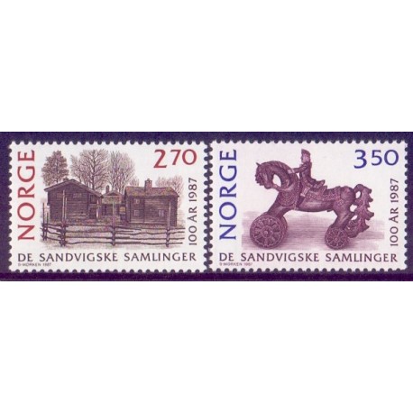 Norge. 1987. Spiselige svampe i parstykke. AFA nr. 971Cv-72Ch ** stemplet postfrisk FDC