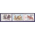 Norge. 1987.  Norske hesteracer. AFA nr. 980-82 ** stemplet postfrisk FDC