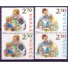 Norge. 1987.  Julefrimærker i parstykker. AFA nr. 983Co-84Cn ** stemplet postfrisk FDC