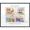 Norge. 1988.  Boldspil miniark AFA nr. 1001-04 ** stemplet postfrisk FDC