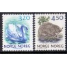 Norge. 1990. Norske dyr III. AFA nr. 1035-36 ** stemplet postfrisk FDC