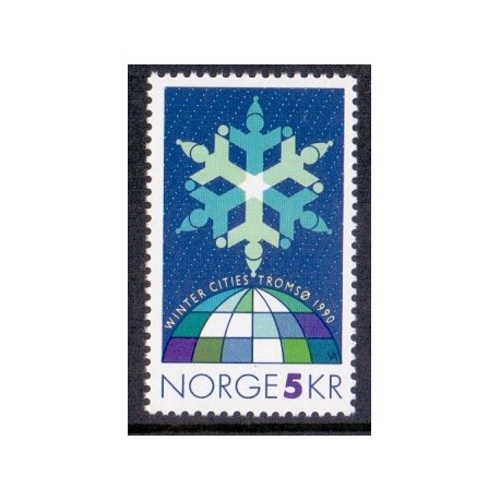 Norge. 1990. Winter Cities Tromsø. AFA nr. 1039 ** stemplet postfrisk FDC