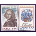 Norge. 1990. Tordenskjolds fødsel. AFA nr. 1046-47 ** stemplet postfrisk FDC