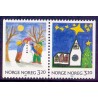 Norge. 1990. Julefrimærker i parstykker. AFA nr. 1054Cv-55Ch **   stemplet postfrisk FDC