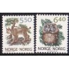 Norge. 1991. Norske dyr IV. AFA nr. 1058-59 ** stemplet postfrisk FDC