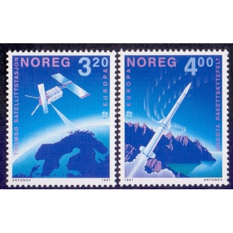 Norge. 1991. Europamærker / CEPT. AFA nr. 1062-63 ** stemplet postfrisk FDC