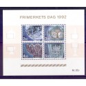 Norge. 1992. Frimærkets dag i miniark. AFA nr. 1099-1102 ** stemplet postfrisk FDC