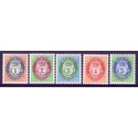 Norge. 1992. Brugsfrimærker. AFA nr. 1107-11 **  stemplet postfrisk FDC