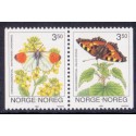 Norge. 1993. Sommerfugle i parstykke. AFA nr. 1115Cv-16Ch. **  stemplet postfrisk FDC