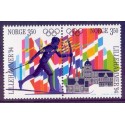 Norge. 1993. Vinter-OL i Lillehammer, parstykke.  AFA nr. 1137-38 **  stemplet postfrisk FDC