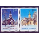 Norge. 1993. Julefrimærker i, parstykke.  AFA nr. 1139Cv-40Ch. **  stemplet postfrisk FDC