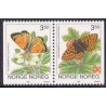 Norge. 1994. Sommerfugle i, parstykke.  AFA nr. 1142Cv-43Ch. **  stemplet postfrisk FDC