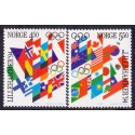 Norge. 1994. Vinter-OL i Lillehammer.  AFA nr. 1144-45 **  stemplet postfrisk FDC